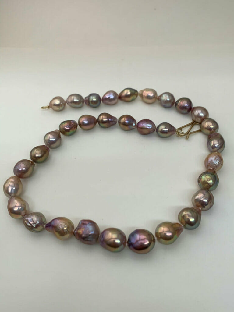 Stylish 925 Sterling Silver 9.0mm Freshwater Cultured Pearl Women Pendant Chain With Cubic Zirconia Cz Cg11fuetfl3 - View #8