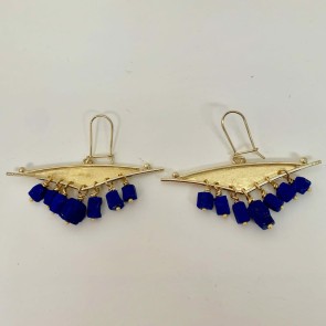 naturalLapisLazuli-chunk-swingEarrings