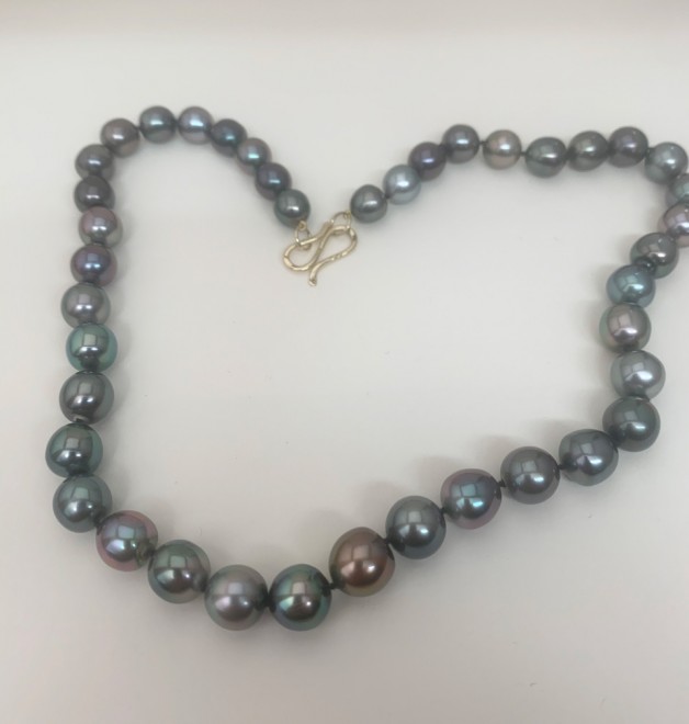 South sea multi color pearl necklace SOLD