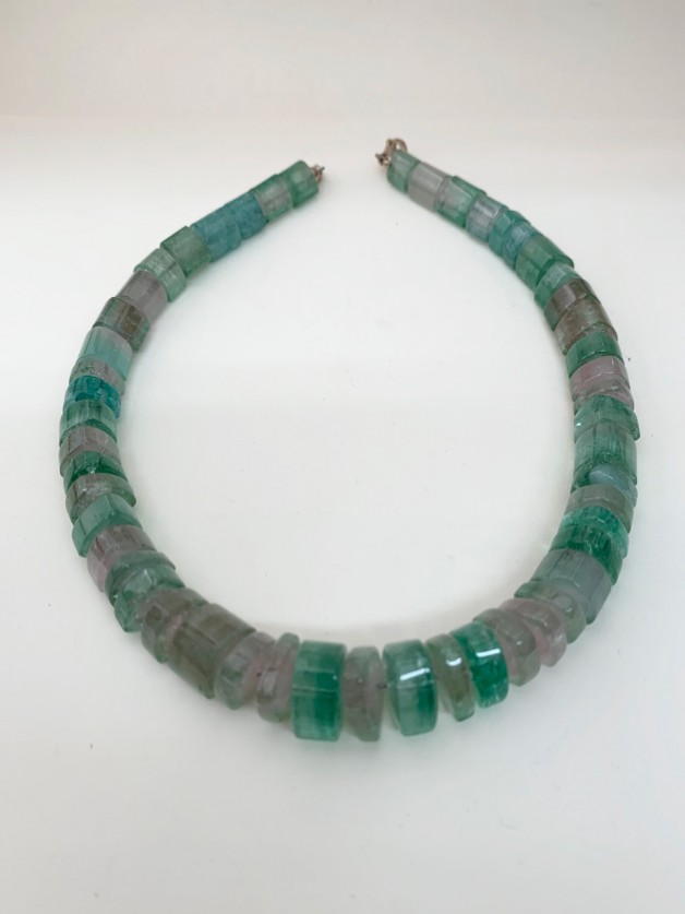 Ready to string into a necklace Afghan tourmaline beads
