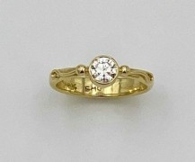 Tapered Diamond Band with Accents