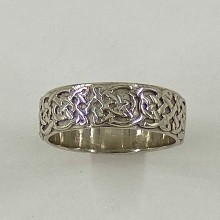 Complex Celtic Weave Wedding Band