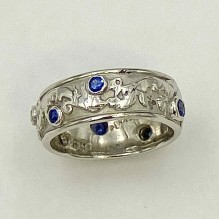 Elizabethan Band with Sapphires