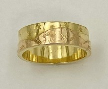 Big Sur Mountain Ring 18k Yellow and Pink Gold