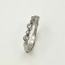 950 platinum ring with seven diamonds, E color, VS clarity, .38 cts. (TW)