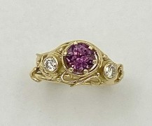 Purple Sapphire and Diamond Ring Purple Sapphire and Diamond Ring