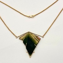 Carved Tourmaline Necklace