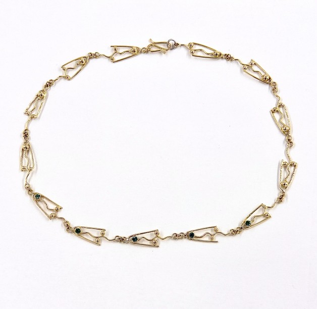 Baby Comet Necklace with Montana Sapphires