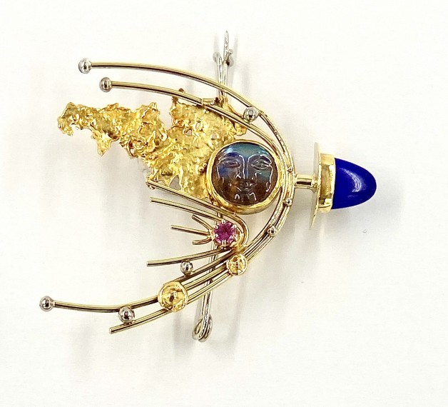 Man in the Moon Riding a Lapulian Comet.