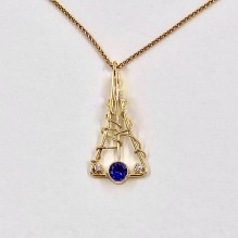 Purple Sapphire Triangle