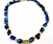 Boulder Opal Bead and 22k Gold Centerpiece and Beads