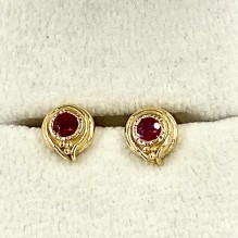 Small ruby studs