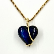 Simple Spectrolite Heart Pendant