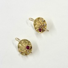 Ruby Comet Earrings