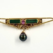 Two Tourmaline Pin