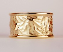 18k Reticulated Gold Ring