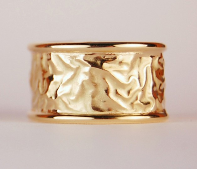 18k Reticulated Gold Ring by Daniel Spirer
