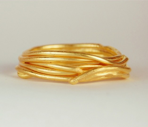 22k Gold Granulated Ring (Boston, MA)