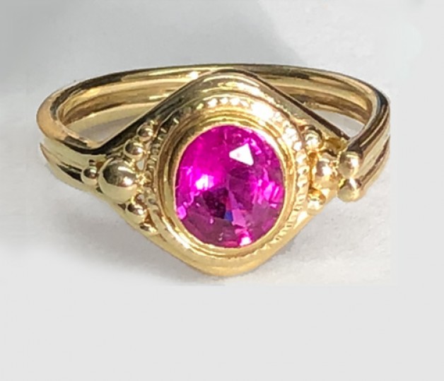 one of the best hot pink sapphires I’ve ever sold